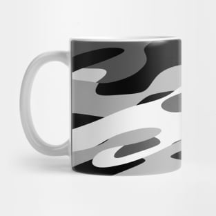 black gray and white camo Mug